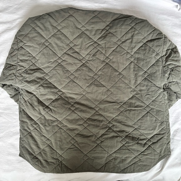 Quilted Olive Green Jacket - Picture 5 of 6
